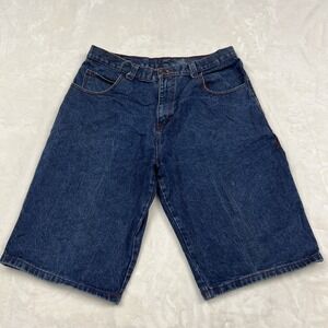 FUBU Denim Carpenter Shorts Mens 35 Blue Baggy Vintage 90s Streetwear 0181
